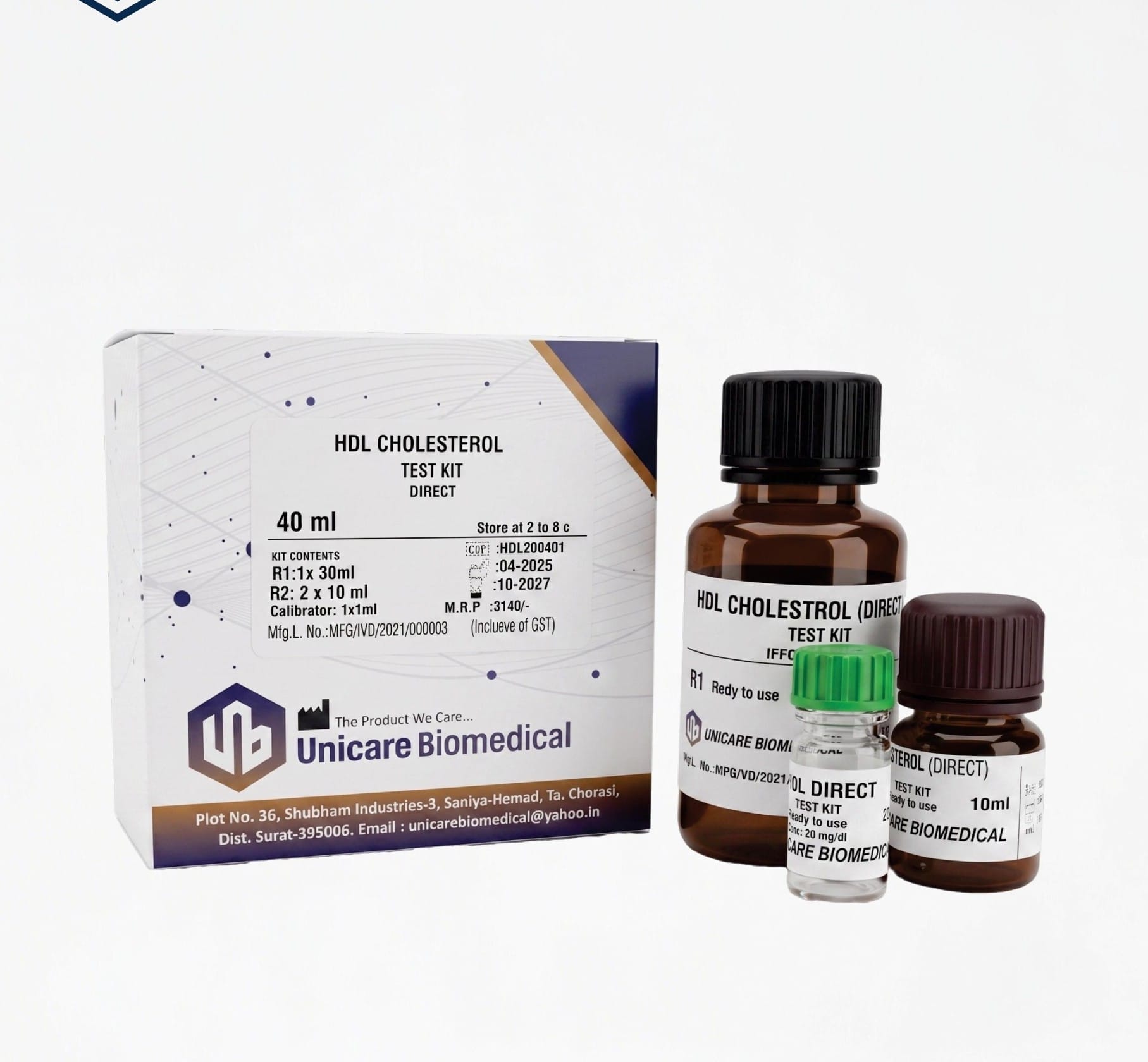 HDL Cholesterol Direct by Unicare Biomedical for specialty diagnostics in Surat Gujarat India