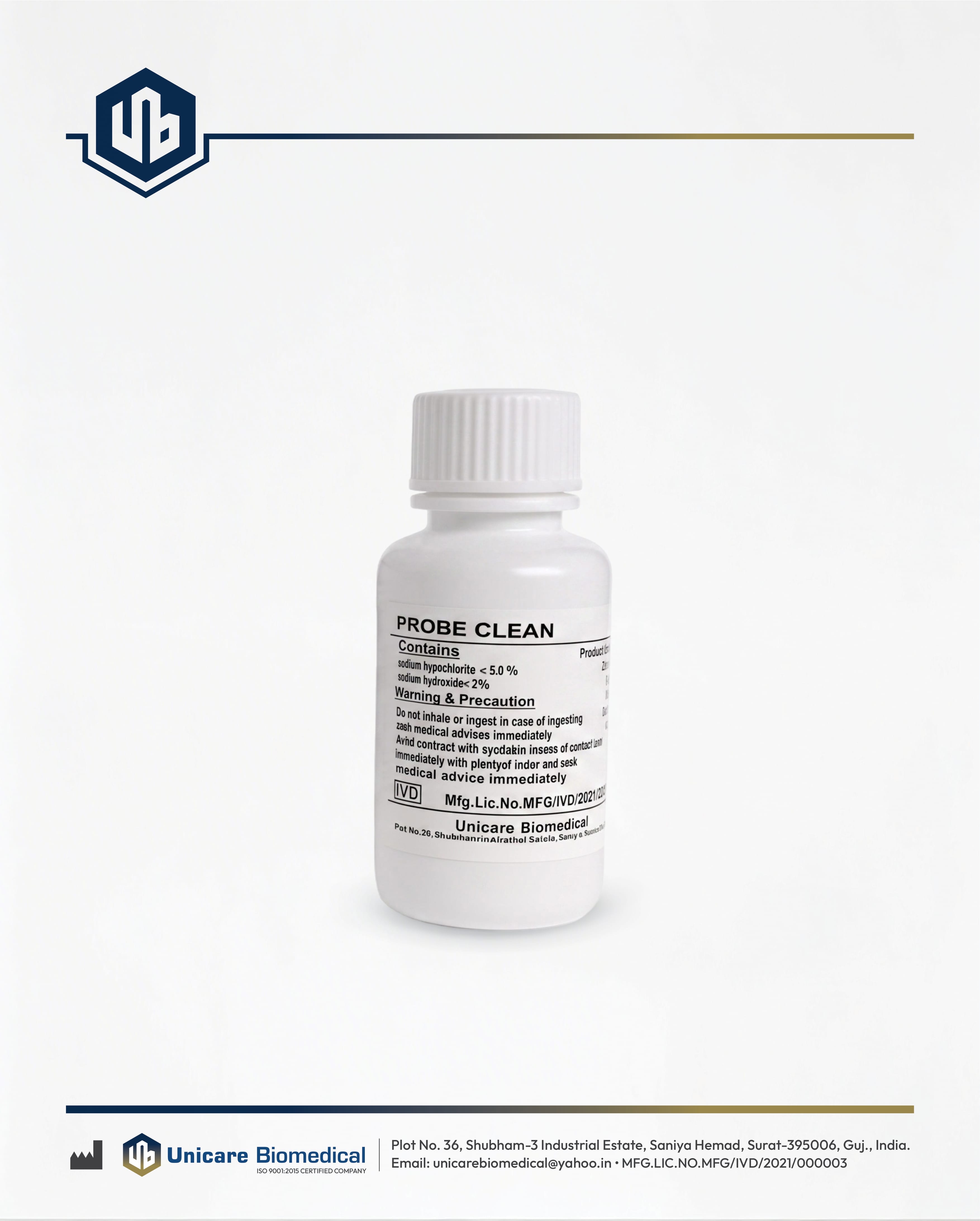 Probe Clean by Unicare Biomedical for cleaning solutions in Surat Gujarat India